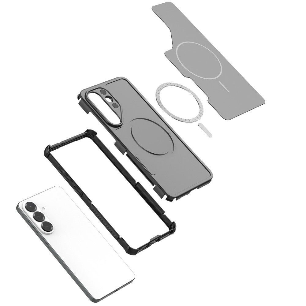 For Samsung Galaxy S26+ Magnetic Case Shockproof Airbag PC+TPU Phone Cover