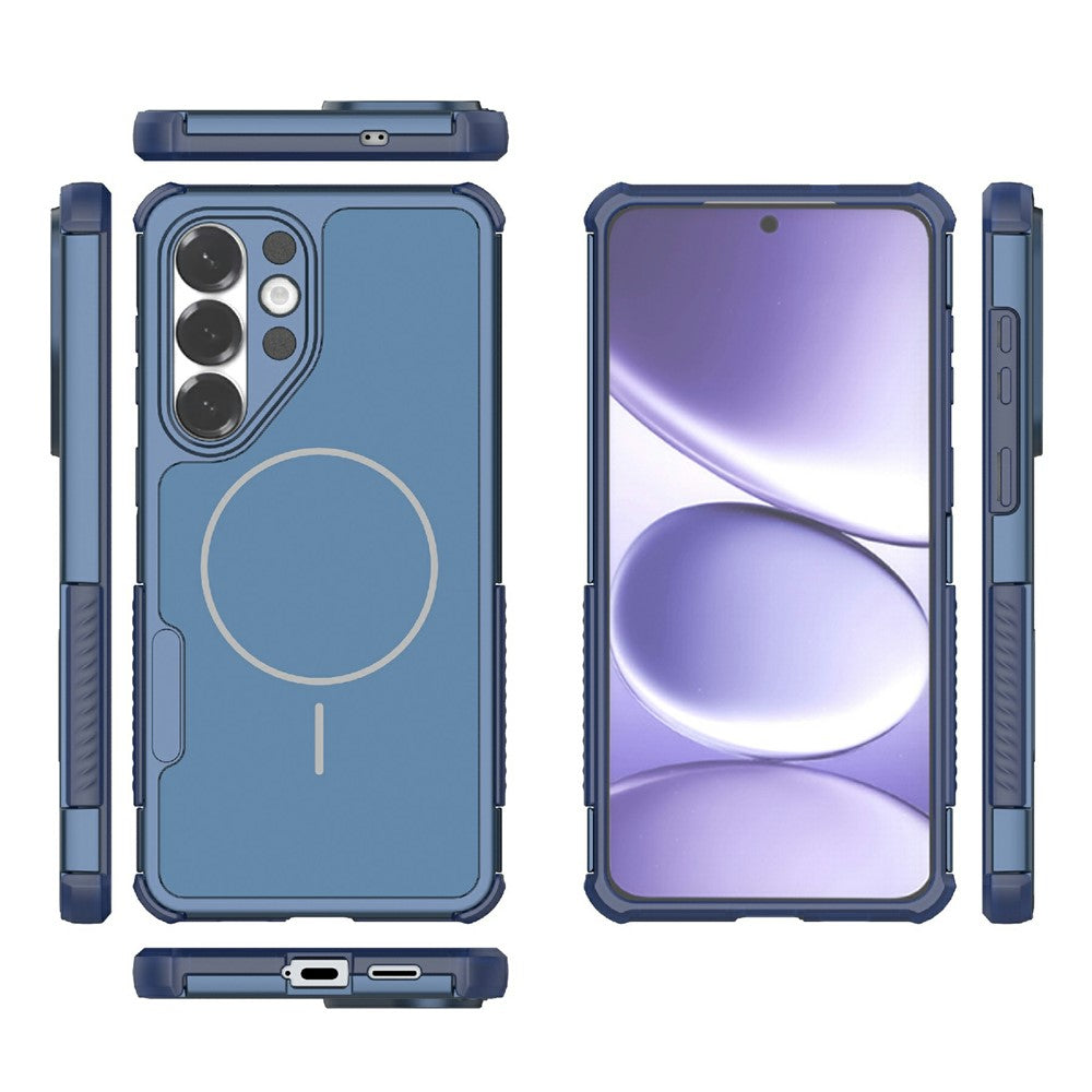 For Samsung Galaxy S26+ Magnetic Case Shockproof Airbag PC+TPU Phone Cover