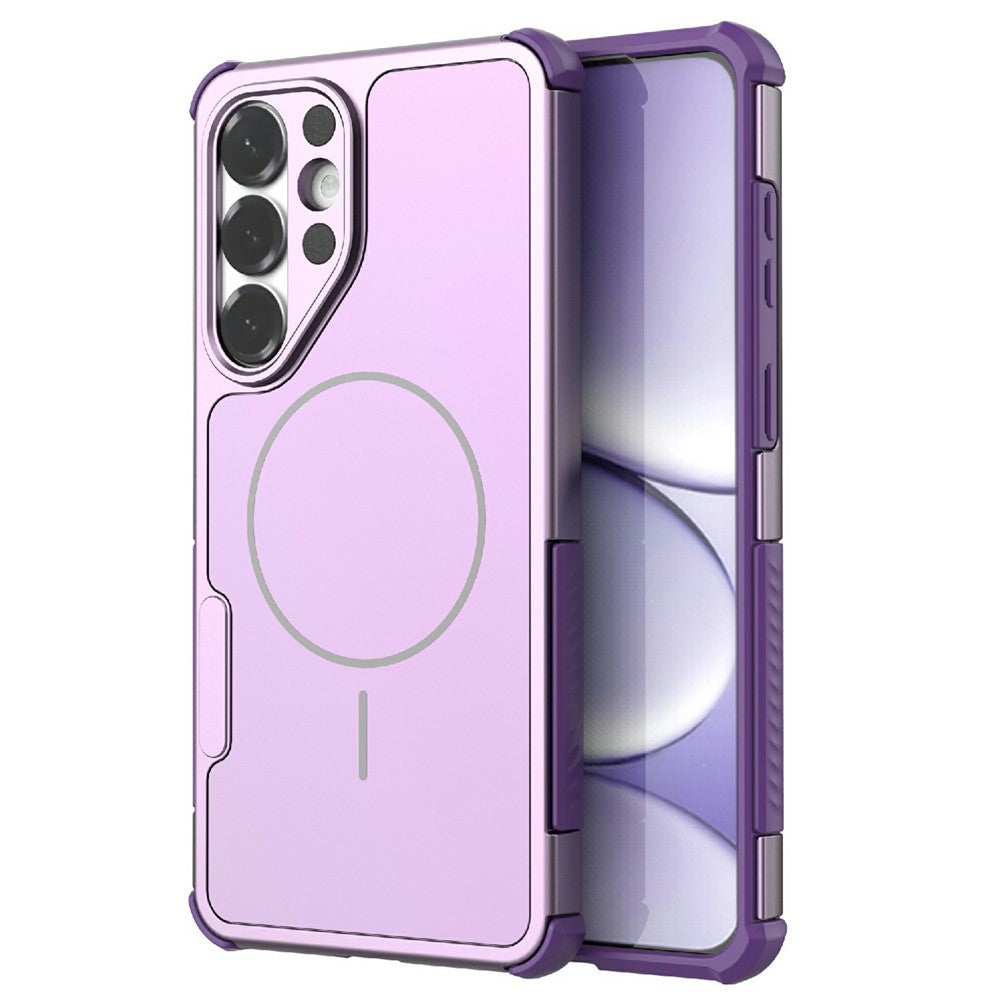 For Samsung Galaxy S26+ Magnetic Case Shockproof Airbag PC+TPU Phone Cover