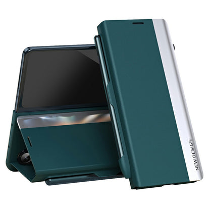 For Samsung Galaxy Z Fold8 Ultra Case Stand Leather Phone Cover with Pen Holder