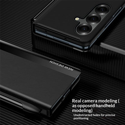 For Samsung Galaxy Z Fold8 Ultra Case Stand Leather Phone Cover with Pen Holder