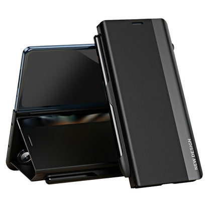 For Samsung Galaxy Z Fold8 Ultra Case Stand Leather Phone Cover with Pen Holder