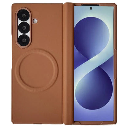 For Samsung Galaxy Z Fold8 Ultra Magnetic Case PU Leather + PC Protective Phone Cover