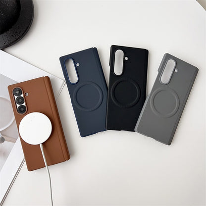 For Samsung Galaxy Z Fold8 Ultra Magnetic Case PU Leather + PC Protective Phone Cover