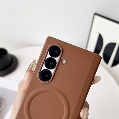 For Samsung Galaxy Z Fold8 Ultra Magnetic Case PU Leather + PC Protective Phone Cover