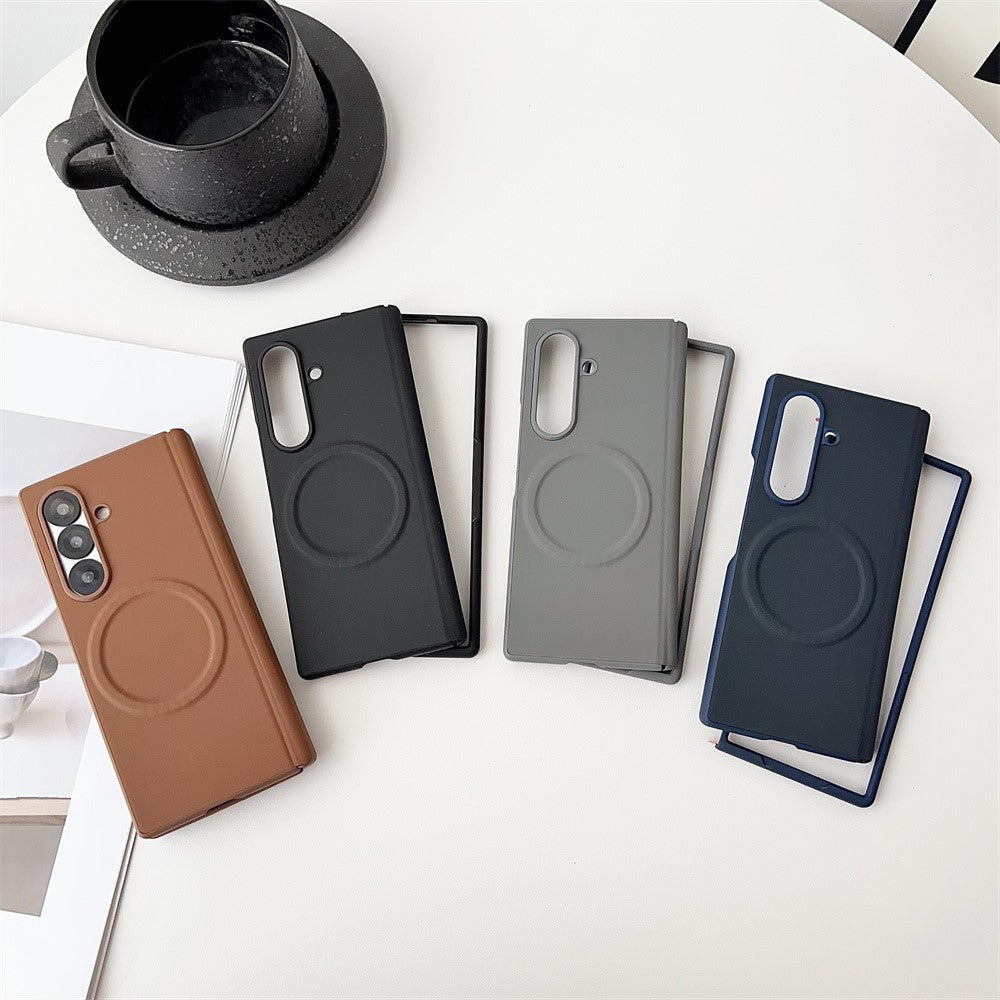 For Samsung Galaxy Z Fold8 Ultra Magnetic Case PU Leather + PC Protective Phone Cover