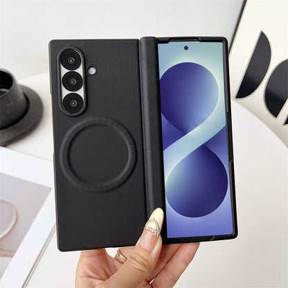 For Samsung Galaxy Z Fold8 Ultra Magnetic Case PU Leather + PC Protective Phone Cover