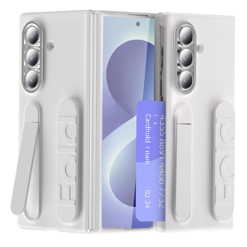 For Samsung Galaxy Z Fold8 Ultra Case Card Slot Kickstand Hinge Protection PC Shockproof Phone Cover