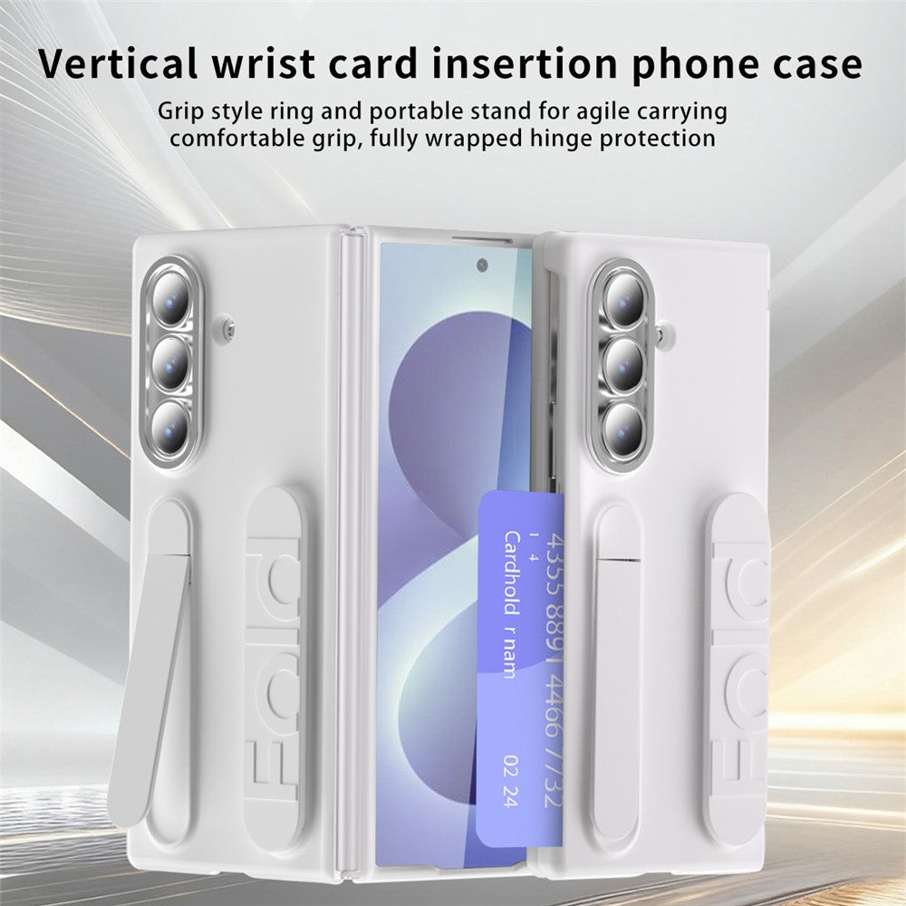For Samsung Galaxy Z Fold8 Ultra Case Card Slot Kickstand Hinge Protection PC Shockproof Phone Cover