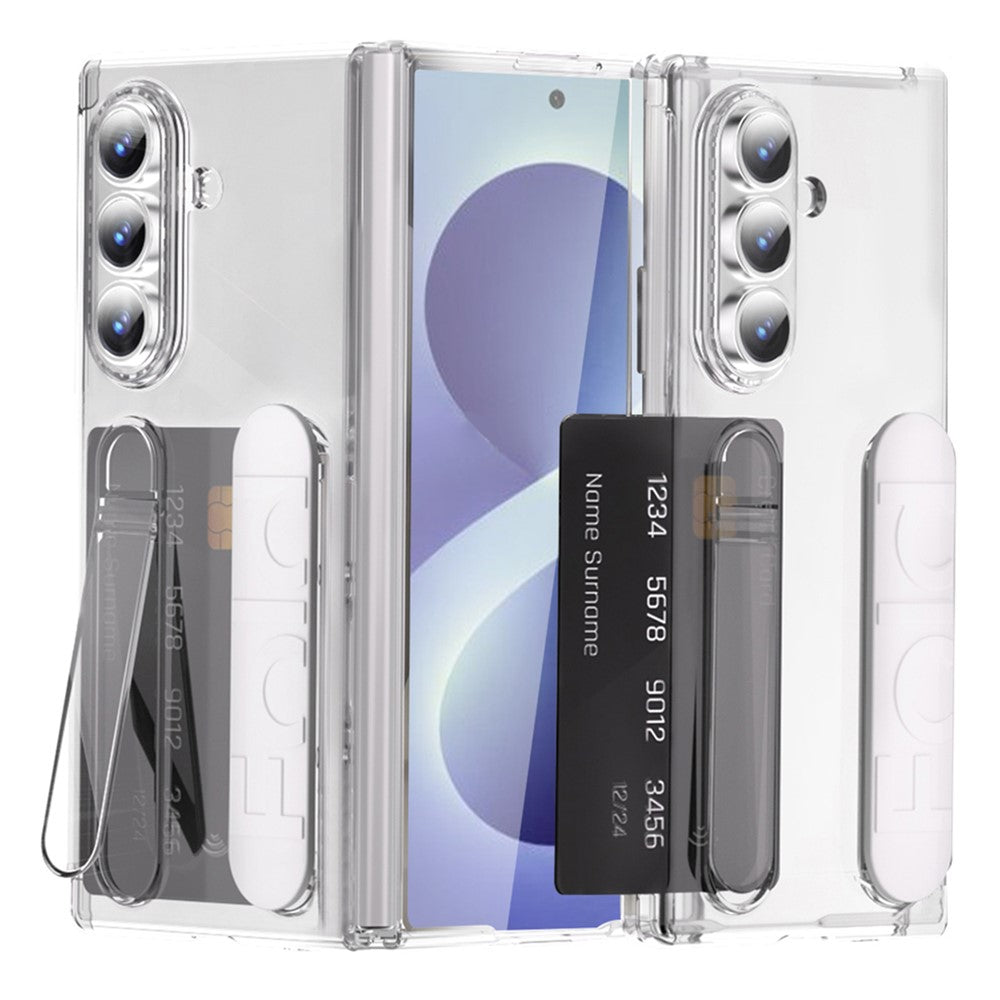 For Samsung Galaxy Z Fold8 Ultra Case Card Slot Kickstand Hinge Protection PC Shockproof Phone Cover