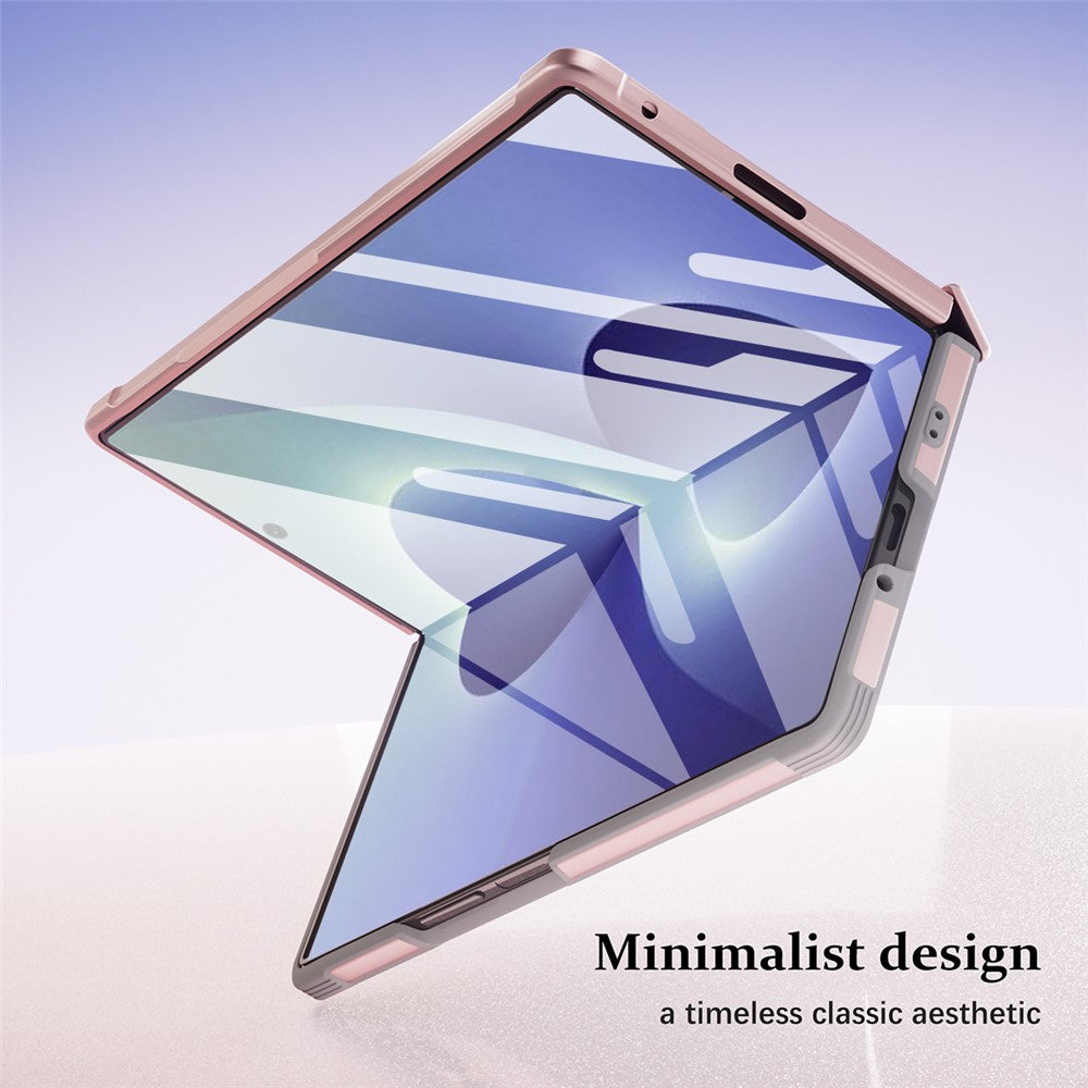 For Samsung Galaxy Z Fold8 Ultra Case Full Coverage PC + TPU Anti-drop Phone Cover with Tempered Glass Front Film
