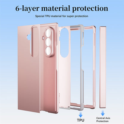 For Samsung Galaxy Z Fold8 Ultra Case Full Coverage PC + TPU Anti-drop Phone Cover with Tempered Glass Front Film