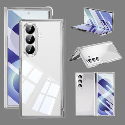 For Samsung Galaxy Z Fold8 Ultra Case Full Coverage PC + TPU Anti-drop Phone Cover with Tempered Glass Front Film