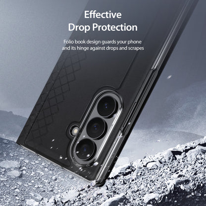 DUX DUCIS for Samsung Galaxy Z Fold8 Ultra Case  Bril Series Leather+PC Phone Cover with Stand