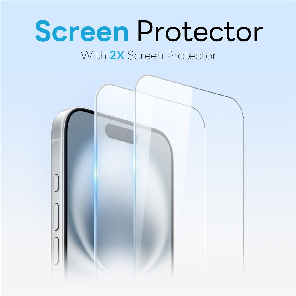 NORTHJO For iPhone 16 Case with Magnetic Stand Compatible with MagSafe Translucent Matte Shockproof Phone Cover with 2Pcs Tempered Glass Protector + 2Pcs Lens Film