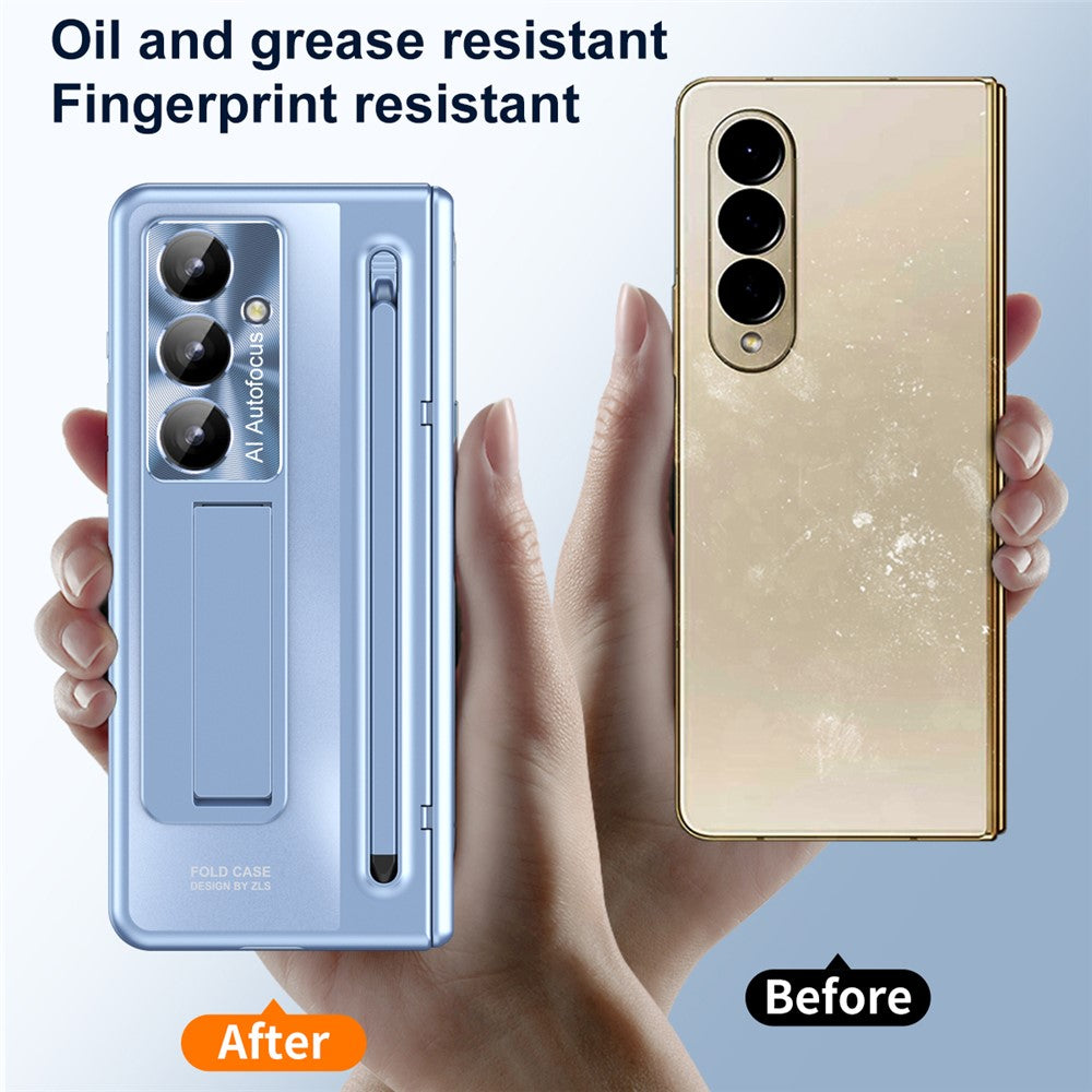 For Samsung Galaxy Z Fold8 Ultra Case Kickstand Hinge PC Phone Cover with Tempered Glass Film, Stylus
