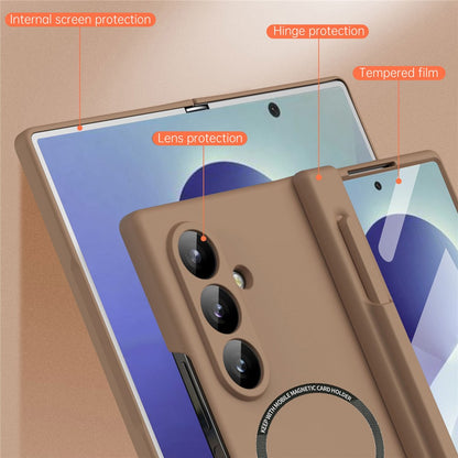 For Samsung Galaxy Z Fold8 Ultra Magnetic Case All-inclusive Shockproof Protective Cover with Tempered Glass Film / Stylus