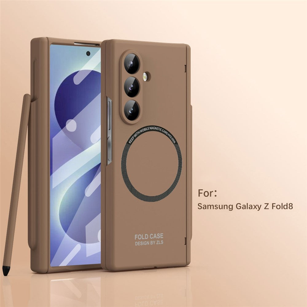 For Samsung Galaxy Z Fold8 Ultra Magnetic Case All-inclusive Shockproof Protective Cover with Tempered Glass Film / Stylus