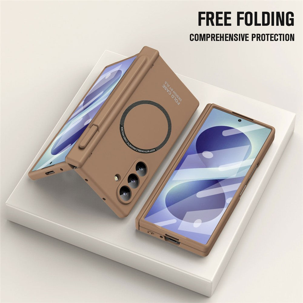 For Samsung Galaxy Z Fold8 Ultra Magnetic Case All-inclusive Shockproof Protective Cover with Tempered Glass Film / Stylus