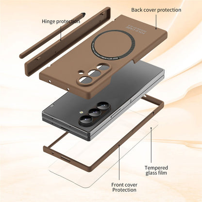 For Samsung Galaxy Z Fold8 Ultra Magnetic Case All-inclusive Shockproof Protective Cover with Tempered Glass Film / Stylus