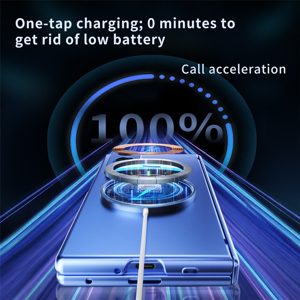 For Samsung Galaxy Z Fold8 Ultra Magnetic Case Electroplated PC Shockproof Protective Cover with Tempered Glass Film