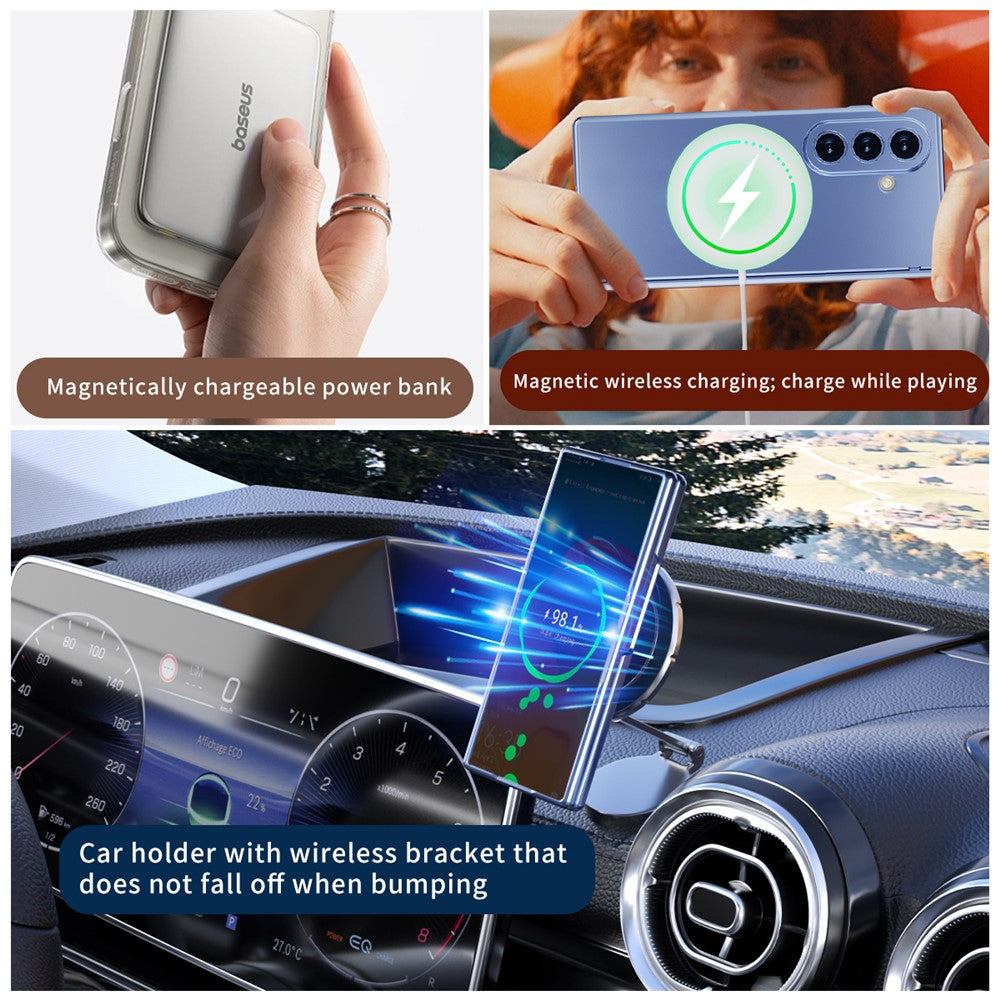 For Samsung Galaxy Z Fold8 Ultra Magnetic Case Electroplated PC Shockproof Protective Cover with Tempered Glass Film