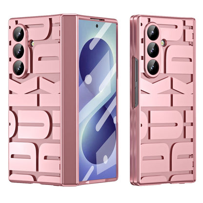 For Samsung Galaxy Z Fold8 Ultra Case Electroplating PC Phone Cover with Tempered Glass Film