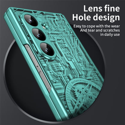For Samsung Galaxy Z Fold8 Ultra Case Mechanical Legend Electroplating PC Phone Cover with Screen Film