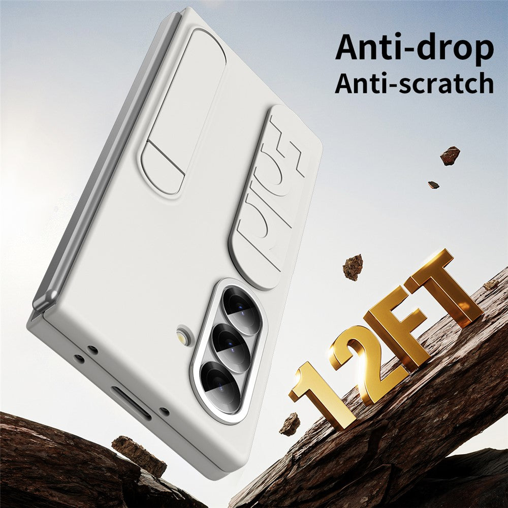 For Samsung Galaxy Z Fold8 Ultra Case Kickstand Wristband PC Phone Cover with Tempered Glass Film
