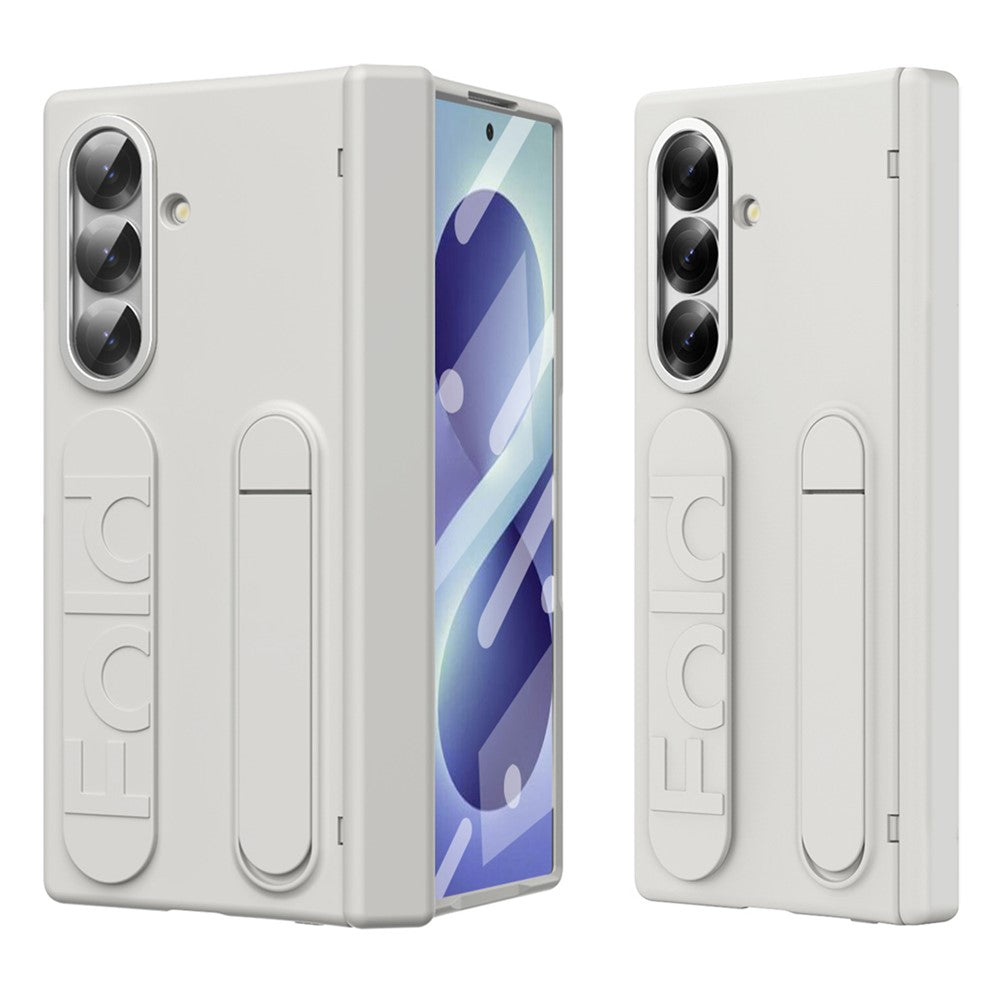 For Samsung Galaxy Z Fold8 Ultra Case Kickstand Wristband PC Phone Cover with Tempered Glass Film