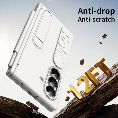 For Samsung Galaxy Z Fold8 Ultra Case Kickstand Wristband Hard PC Phone Cover with Pen Slot / Stylus