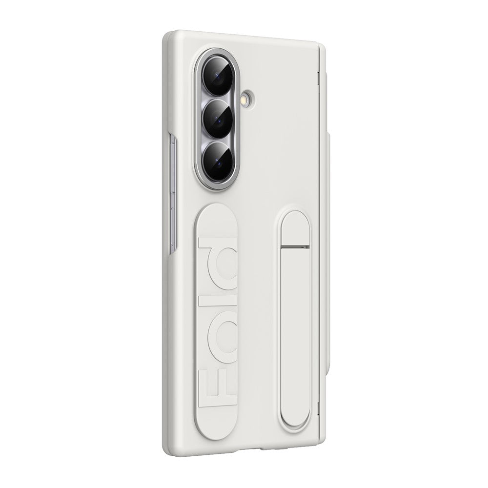 For Samsung Galaxy Z Fold8 Ultra Case Kickstand Wristband Hard PC Phone Cover with Pen Slot / Stylus