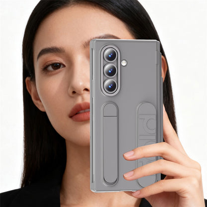 For Samsung Galaxy Z Fold8 Ultra Case Card Slot Kickstand Wristband Hard PC Phone Cover with Tempered Glass Film / Stylus