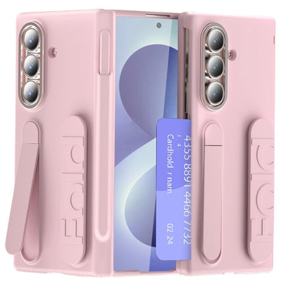 For Samsung Galaxy Z Fold8 Ultra Case Card Slot Kickstand Wristband Hard PC Phone Cover with Tempered Glass Film / Stylus