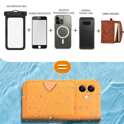 SHELLBOX for iPhone 17 Waterproof Case IP68 2m Shockproof Phone Cover with Strap
