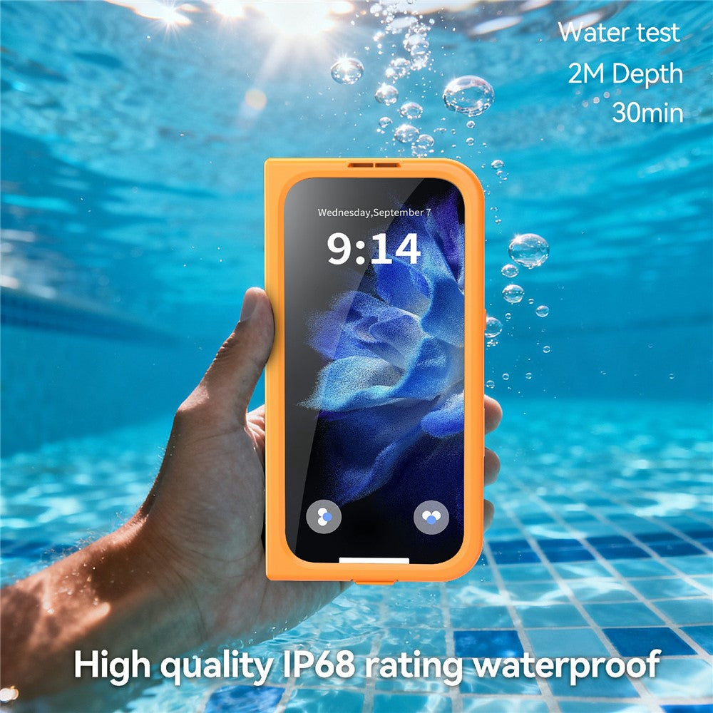 SHELLBOX for iPhone 17 Waterproof Case IP68 2m Shockproof Phone Cover with Strap