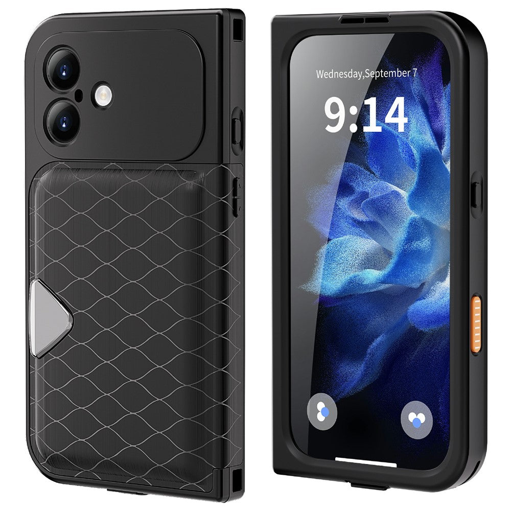 SHELLBOX for iPhone 17 Waterproof Case IP68 2m Shockproof Phone Cover with Strap
