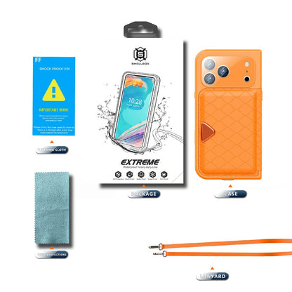SHELLBOX for iPhone 17 Pro Waterproof Case IP68 2m Shockproof Phone Cover with Strap