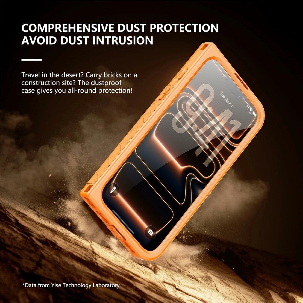 SHELLBOX for iPhone 17 Pro Waterproof Case IP68 2m Shockproof Phone Cover with Strap