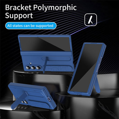 For Samsung Galaxy Z Fold8 Ultra Case Kickstand Wristband PC Phone Protective Cover with Tempered Glass Screen Protector