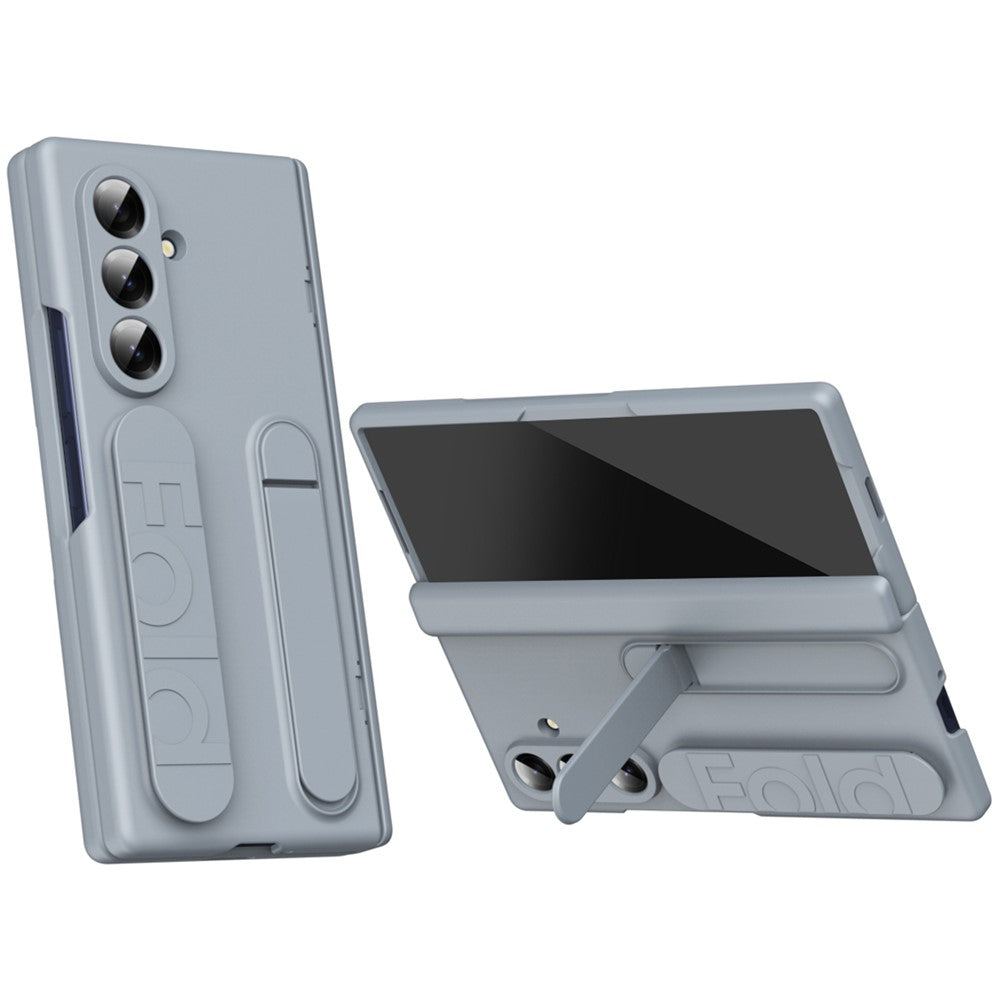 For Samsung Galaxy Z Fold8 Ultra Case Kickstand Wristband PC Phone Protective Cover with Tempered Glass Screen Protector