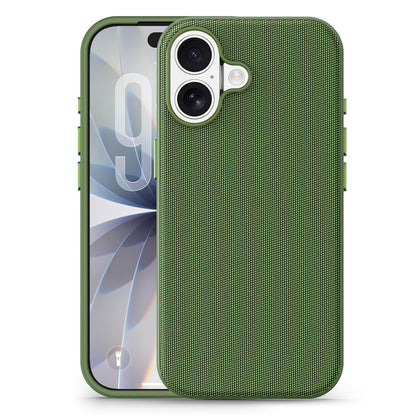 For iPhone 17 Magnetic Case Tech Fabric Coated TPU + PC Anti-Drop Phone Cover