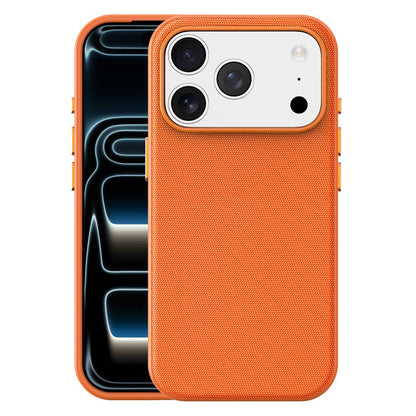 For iPhone 17 Pro Magnetic Case Tech Fabric Coated TPU + PC Anti-Drop Phone Cover