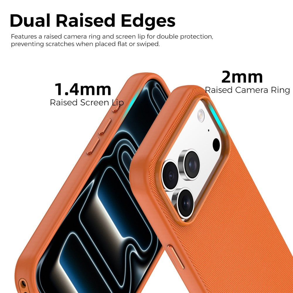 For iPhone 17 Pro Magnetic Case Tech Fabric Coated TPU + PC Anti-Drop Phone Cover