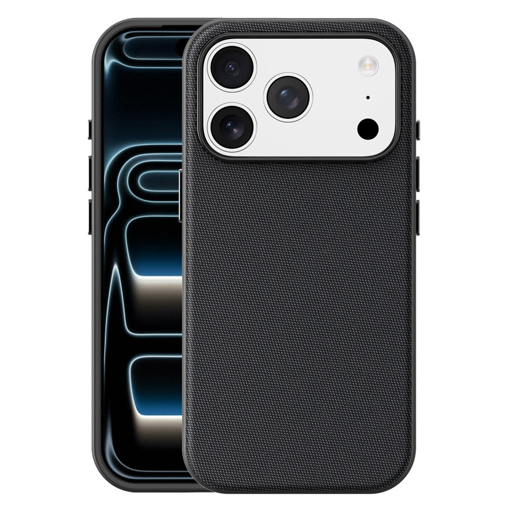For iPhone 17 Pro Magnetic Case Tech Fabric Coated TPU + PC Anti-Drop Phone Cover