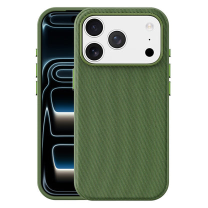 For iPhone 17 Pro Magnetic Case Tech Fabric Coated TPU + PC Anti-Drop Phone Cover