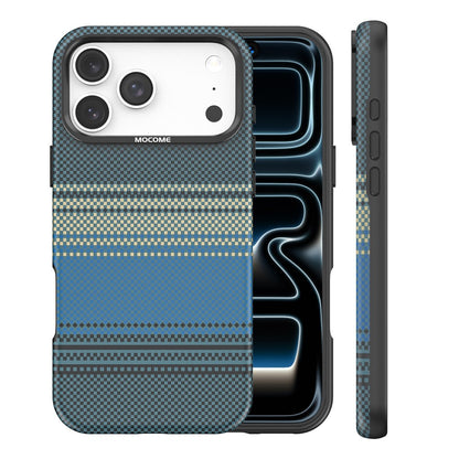 For iPhone 17 Pro Max Magnetic Case Gradient Rainbow Leather Coated TPU + PC Hybrid Shockproof Cover