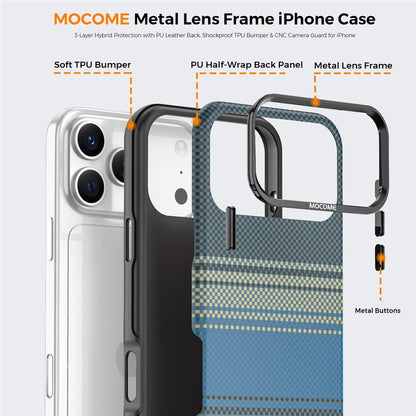 For iPhone 17 Pro Max Magnetic Case Gradient Rainbow Leather Coated TPU + PC Hybrid Shockproof Cover