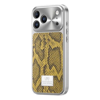 For iPhone 17 Pro Max Magnetic Case Snake Pattern Anti-Scratch PU Leather + PC + TPU Phone Cover