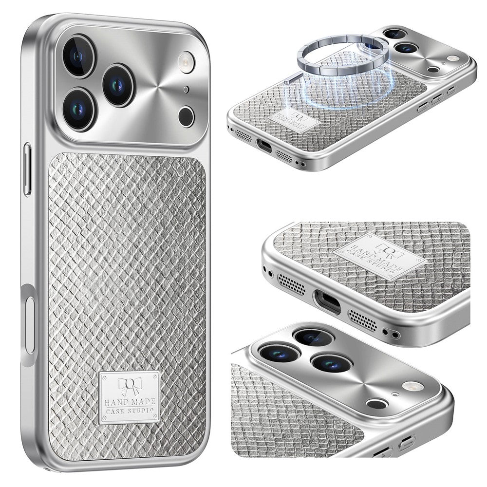 For iPhone 17 Pro Max Magnetic Case Snake Pattern Anti-Scratch PU Leather + PC + TPU Phone Cover